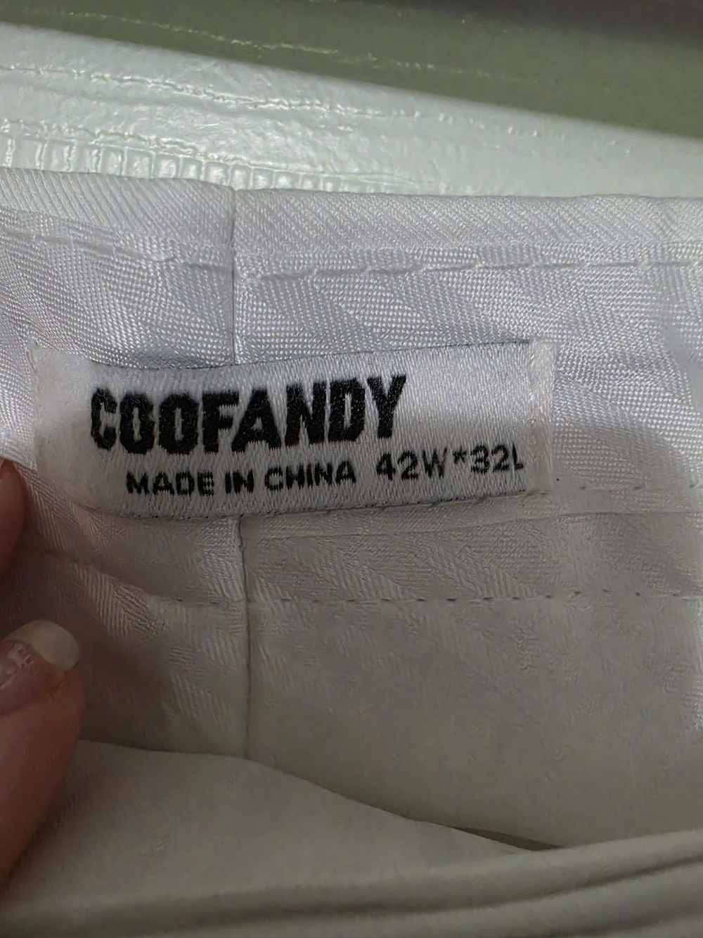 COOFANDY Men's White Dress Pants - Tailored Formal Trousers